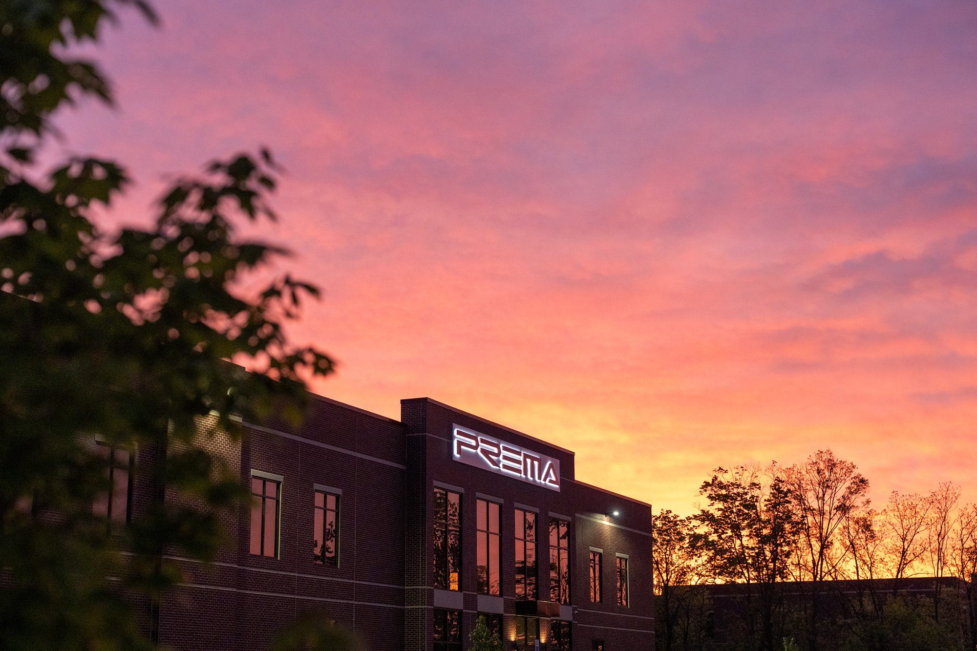 The PREMA facility at sunset